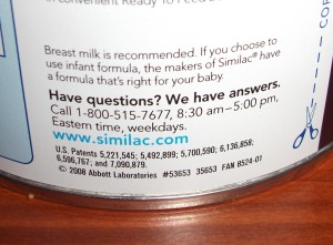 Breast milk is recommended.